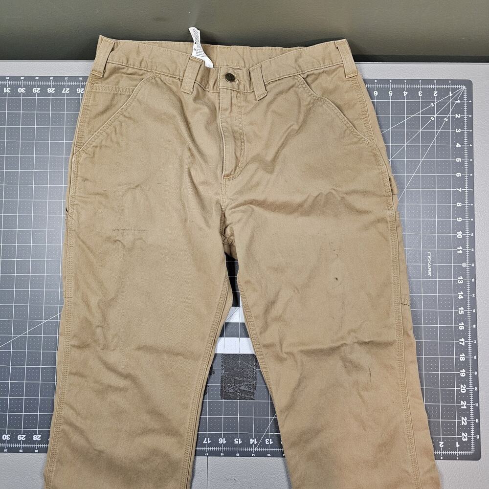 Carhartt Pants Mens 36x30 B324 DKH Khaki Twill Carpenter Dungaree Loose Skater